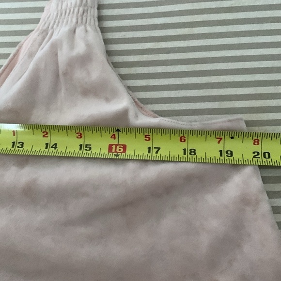 aerie Pale Pink Velour Blouse Size M. #108 - Picture 8 of 9